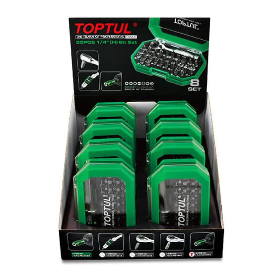 Screwdriver Bit Display 8 SETS 1/4″ Hex Drive Screwdriver Bit Set W/Display Box – تاپ تول ایران ...